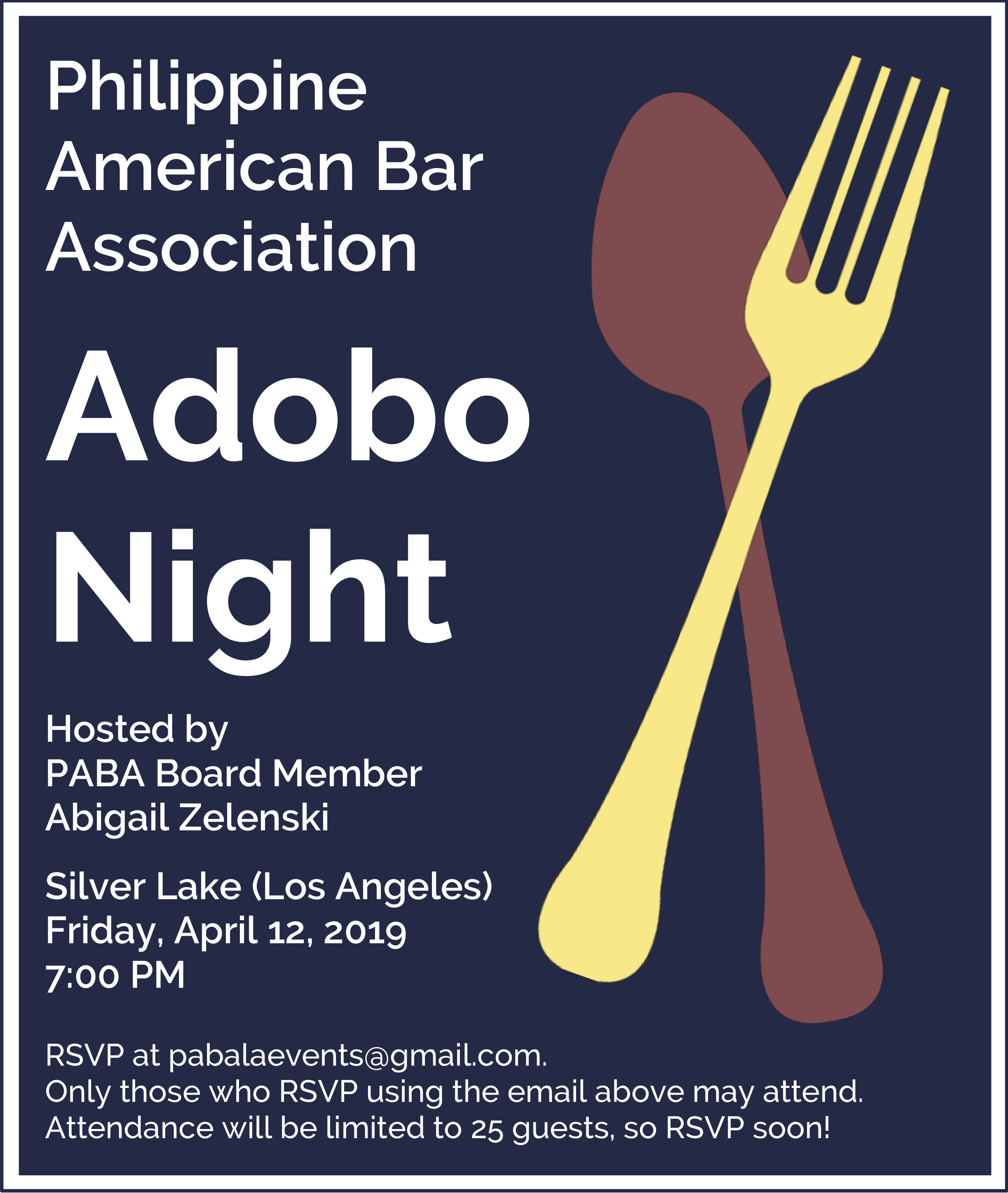 April 12 – Adobo Night in Silver Lake