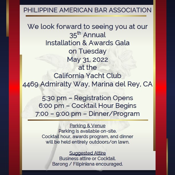 PABA’S 35TH ANNUAL INSTALLATION & AWARDS GALA SPONSORS